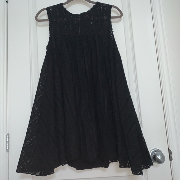 Free People Black Lace Sleeveless Dress - Picture 1 of 3